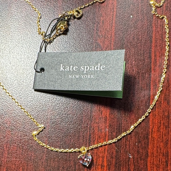 kate spade Jewelry - Kate Spade Gold Heart Pendant Necklace